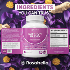 Rosabella Saffron Supplement【88mg】for Mental Clarity Digestion Positive Mood & Blue Light Eye Health-Began