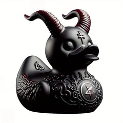 1pc Satanic Duck Collectible Figurine Desk Decoration, No Battery Required, 9cm/3.54in Party Decor